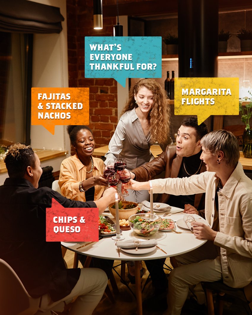 What you’re really thinking at the table today 😉 Happy Thanksgiving, see you at our table tomorrow! #ontheborder #mexicangrillandcantina #mexicangrill #texmex #happythanksgiving #thanksgiving #happyholidays #thankful #thankfulforyou