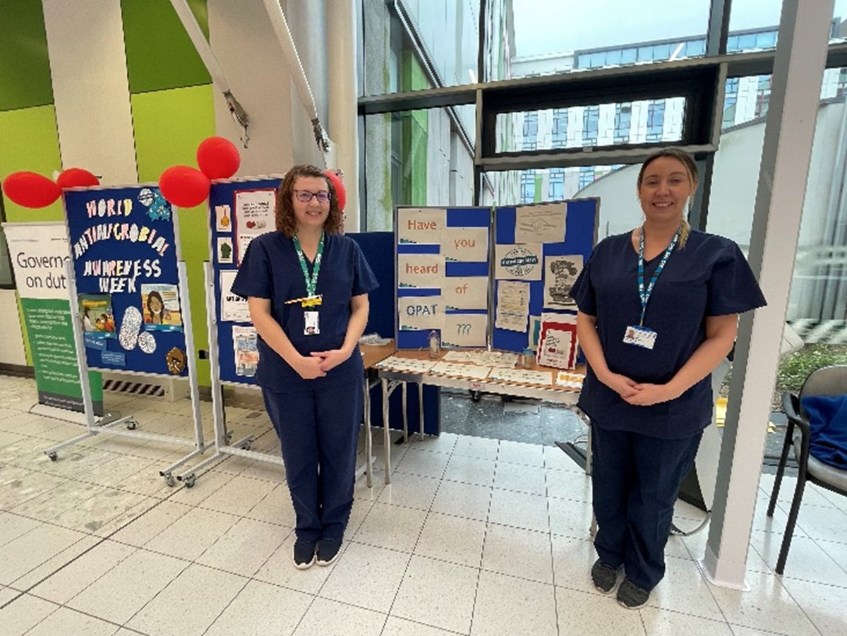 SFHFT's tweet image. Today’s focus for #WorldAMRAwarenessWeek is Antimicrobials in clinical practice. 

Today we were joined by the OPAT team to learn about the role of our OPAT Pharmacists and nurses who support and provide the administration of intravenous antibiotic therapy in the community.