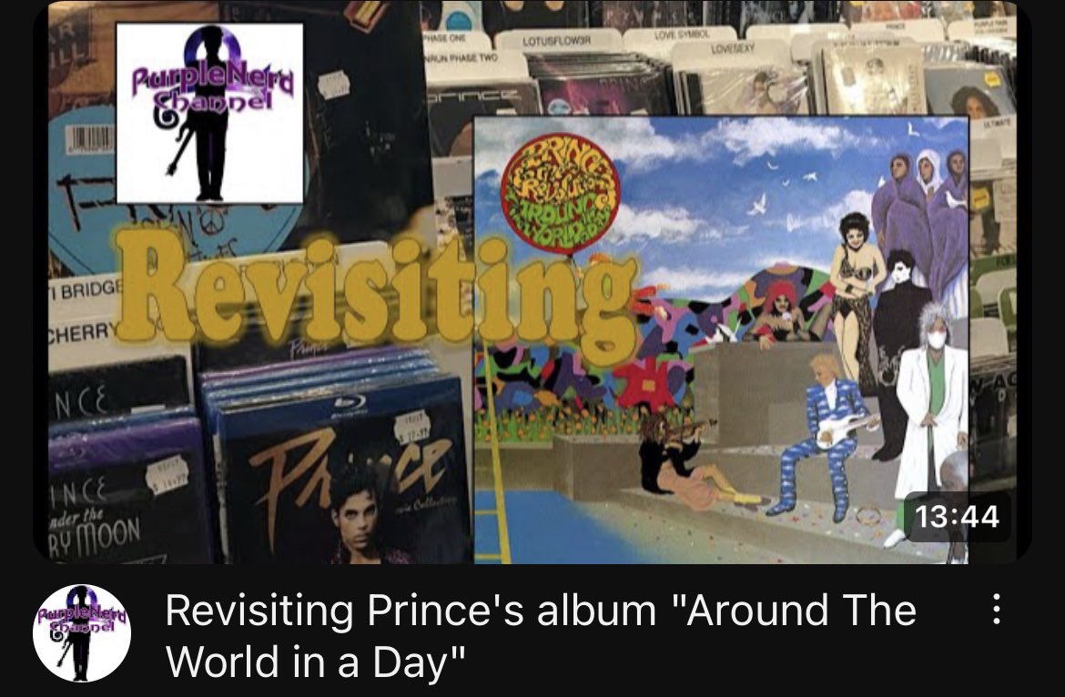 Purplenerd_C's tweet image. New video! Revisiting Prince’s Around The World in a Day. youtu.be/QP4EiPCDNIw?si… #prince #Atwiad