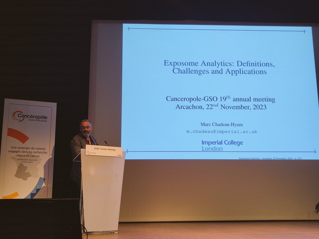 CanceropoleGSO's tweet photo. #JGSO Now it's time for Environnemental Stress session with the outstanding keynote @ChadeauMarc @imperialcollege https://t.co/tkThdsLkvP