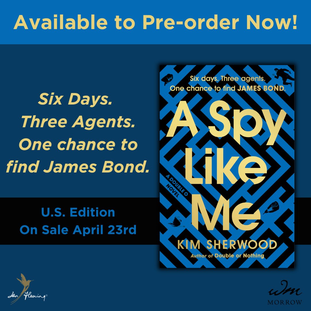 Have you seen the US cover for @kimtsherwood's A Spy Like Me? An elite team of MI6 agents must go undercover to unravel a smuggling network funding violent terror in the second thrilling adventure in the acclaimed Double O series. Pre-order here: amazon.com/Spy-Like-Me-ag…