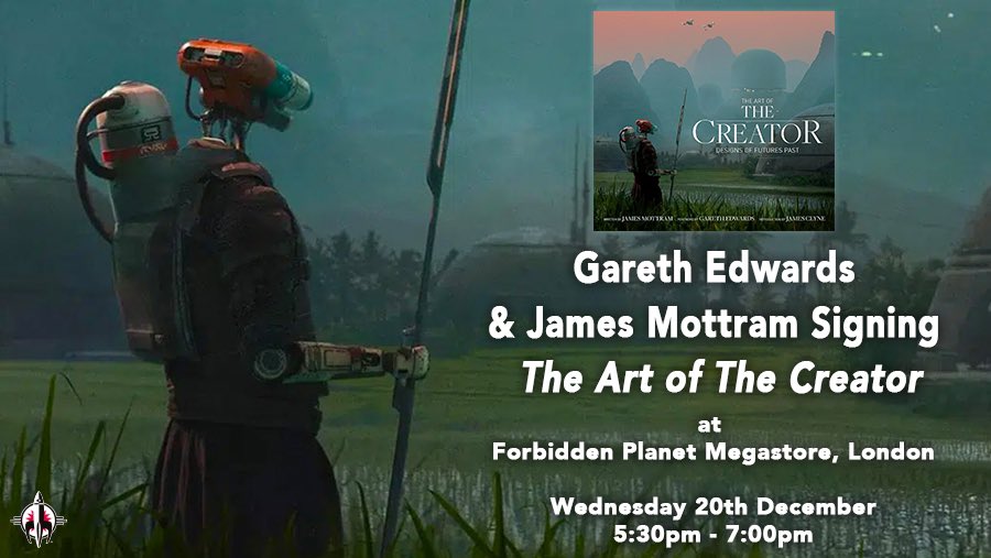 We are delighted to announce that the acclaimed director of Rogue One, Gareth Edwards, will be signing The Art of the Creator alongside James Mottram on Wednesday 20th December 5.30-7pm at our London Megastore!

🚀 Event Details + Tickets with link below:
forbiddenplanet.com/events/2023/12…
