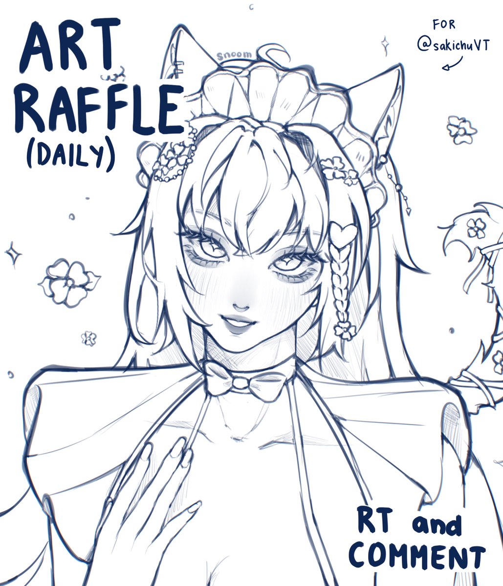 Daily sketch raffle!! - DAY 4 💙 ➜ retweet & comment your oc ➜ followers only (new followers welcomed) ➜ enter again if u didn’t win !!! day 3 winner: @ sakichuVT #artraffle #raffle