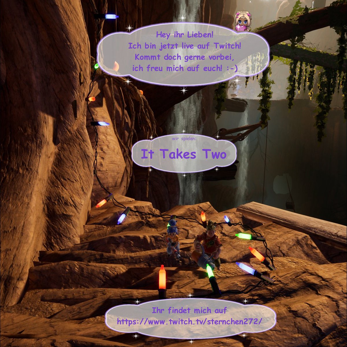 ⭐️Hi ihr Lieben, ich bin jetzt live auf twitch.tv/sternchen272⭐️Wir spielen #ItTakesTwo⭐️#gaming #gamerin #twitchgirl #twitchgaming #varietystreamerin #twitchstreamerin