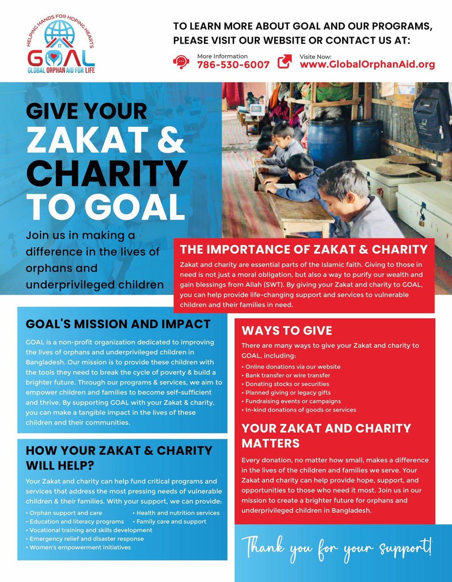 Support_GOAL's tweet photo. Wishing you a joyful Thanksgiving 🦃. We strive daily to provide opportunities for their dreams to come true ❤️. https://t.co/FSyHKfA1dv
