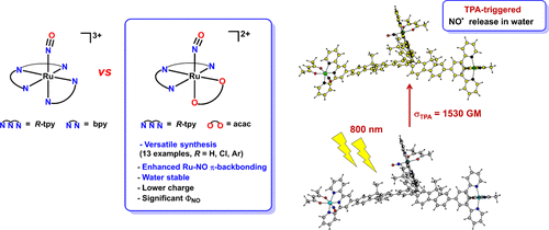 bhkenlo's tweet photo. Acetylacetonate Ruthenium Nitrosyls: A Gateway to Nitric Oxide Release in Water under Near-Infrared Excitation by Two-Photon Absorption | Inorganic Chemistry https://t.co/NAy9tUj06r Labra-Vázquez, Lacroix, Malfant, and co-workers @InorgChem #ruthenium #photoNORMs #nitrosyls #2hv https://t.co/OYw66M9jwy