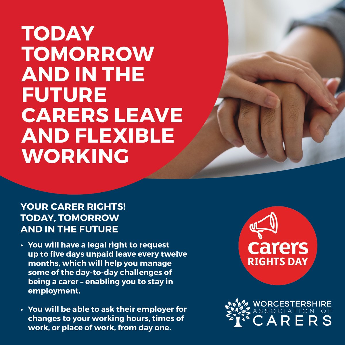 Tomorrow and in the future Carers Leave and Flexible Working. gov.uk/government/new… #worcestershire #worcester @OfficialYSS #CrossroadsCaringforcarers @CarersCareline @WorcsWPCC @worcscc @WorcsAcuteNHS @CarersUK @WACShop @WACSocialPres