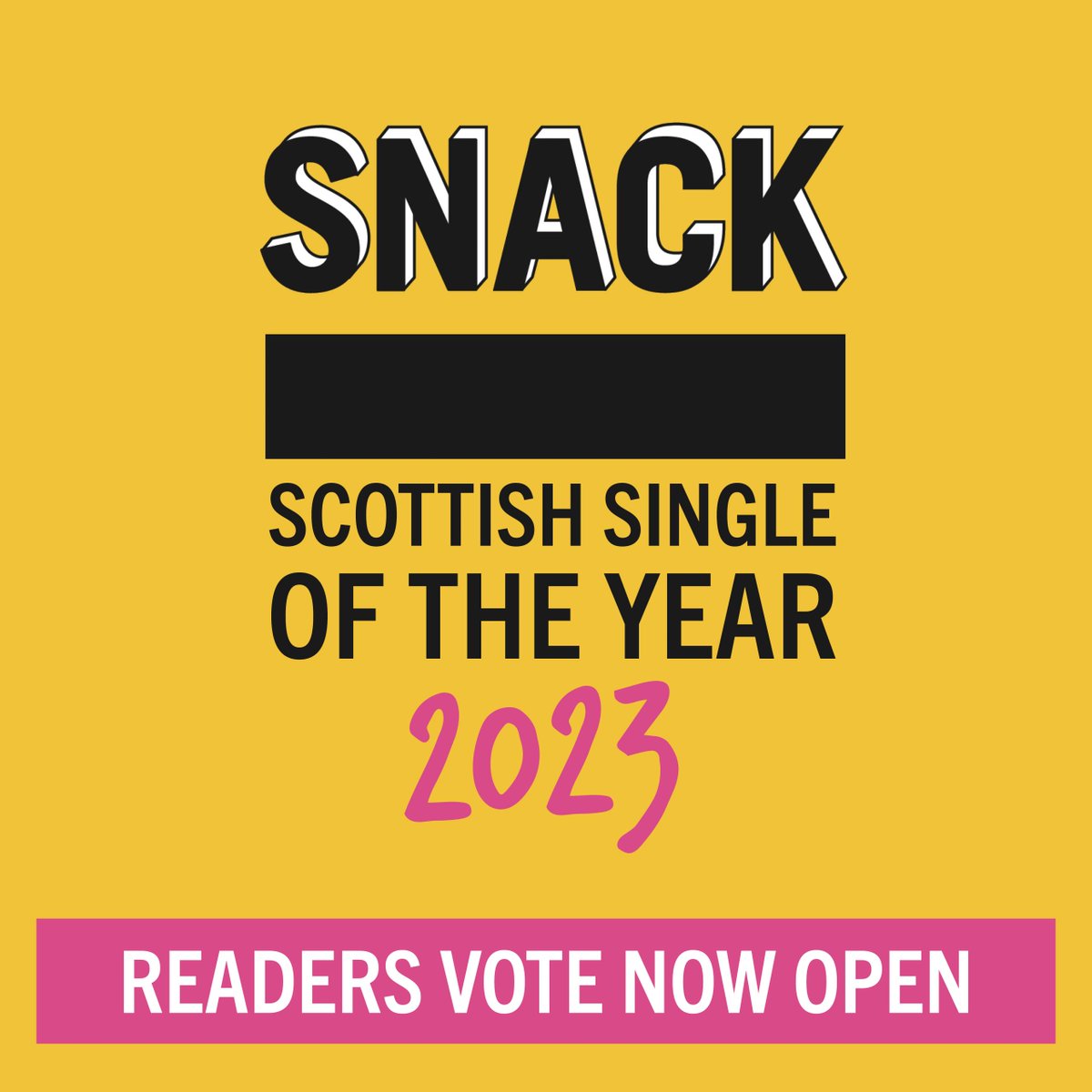 VOTE OPEN!

What is your favourite song to come out of Scotland in 2023?

Our writers have already whittled over 200 brilliant Scottish singles down to our SNACKSSY 2023 Longlist of 45.

YOUR JOB? Pick your favourite and VOTE for it.

snackmag.co.uk/vote-snack-sco…

A thread...