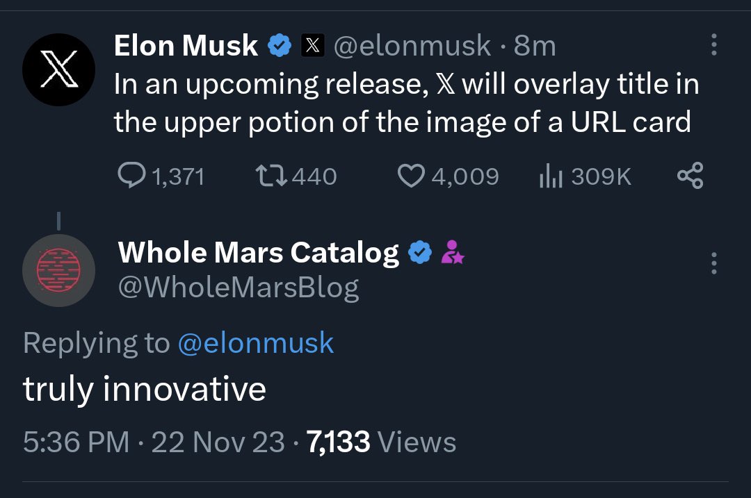tweetmyinbox's tweet photo. True innovation in the eyes of an incel!
Regular reminder:
Elon Musk is the dumb persons idea of a smart person…
$TSLAQ proverbs 4.20
Ht @macijauskasm: https://t.co/l6S6XPurV6