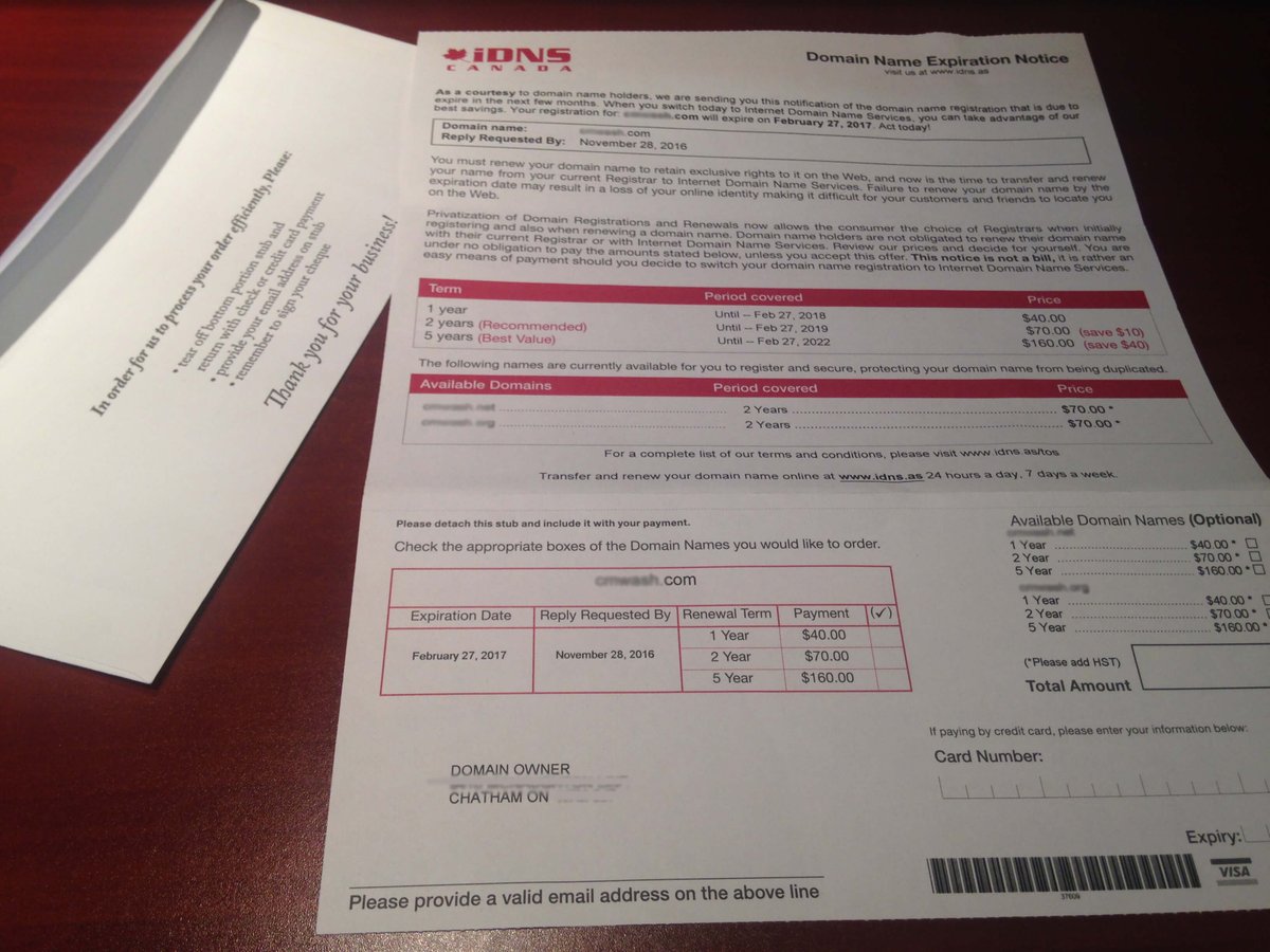 🚨 Scam Alert! 🚨 Beware of fake "Domain Name Services" letters claiming your domain is expiring. Don't be fooled! Check sender info, verify with your registrar, and ignore pressure tactics. Share to keep others safe! Questions? PM us!