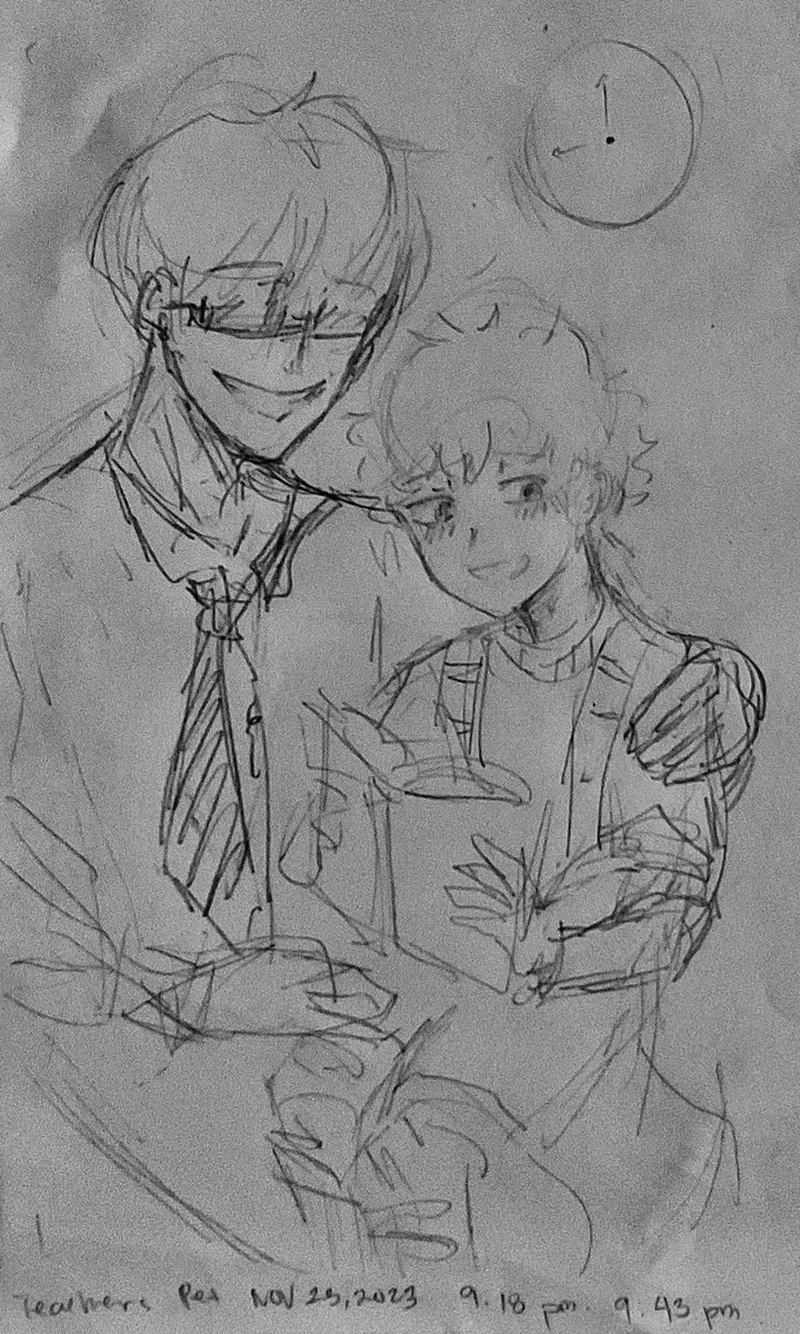 Newkasy's tweet photo. Drawing Prompts with music. 

Prompt: Teachers Pet by Melanie Martinez
Sketch 

@lemonolo__ My Prompt Buddy!

#prompt #sketch #drawing #art #teacherspet #psychological   #practiceart #practice https://t.co/i1gv4a9g8j