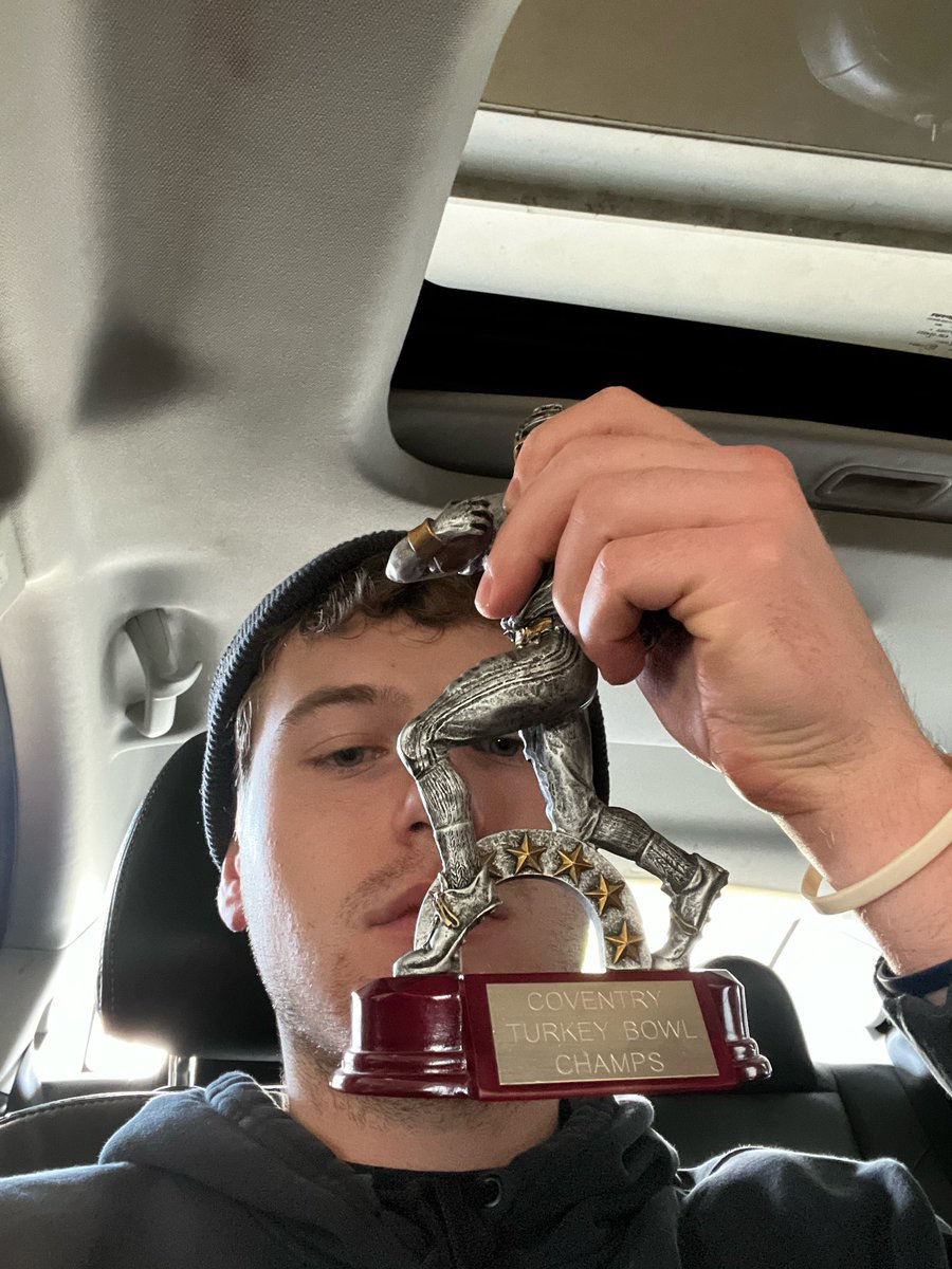 Gobble Gobble 🦃 Team Captain Jayson Wagner with the hardware after leading his team to a victory over younger brother Lucas.

Jack Fuller takes home Turkey Bowl MVP!

Great game today everyone!