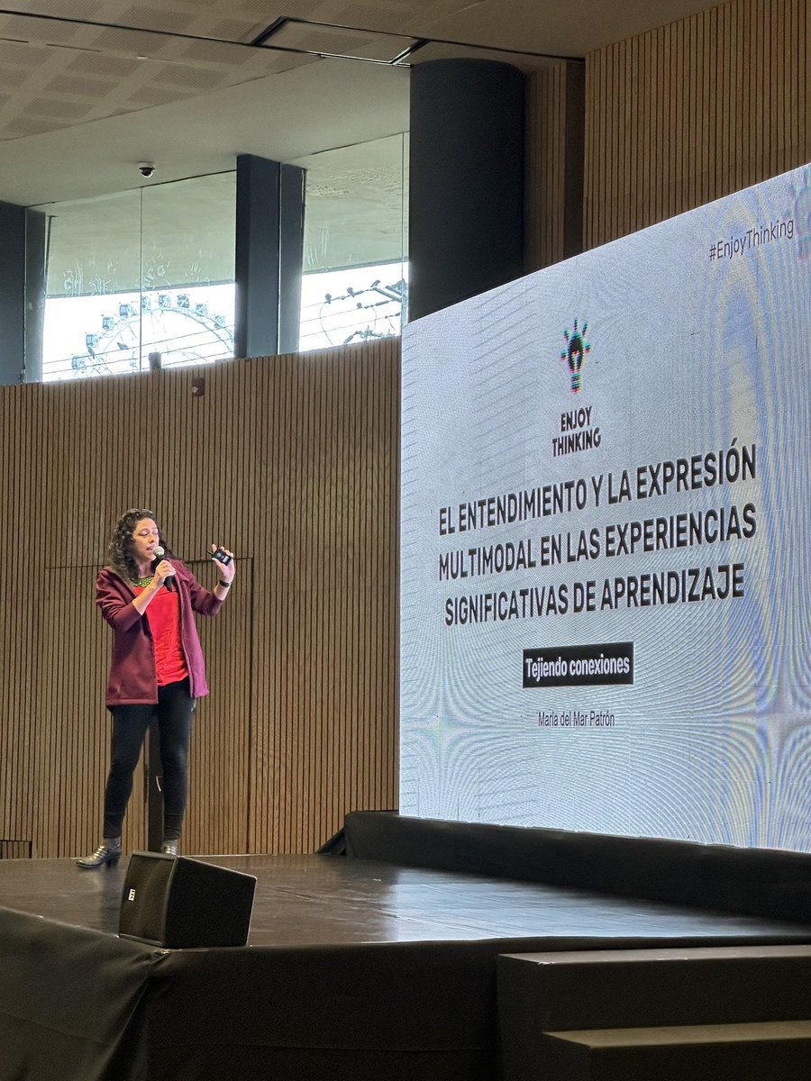 innovamat_es's tweet photo. Marimar Patrón de Habla Mérida nos hablará de la importancia de promover experiencias significativas de aprendizaje 🧠✨ #EnjoyThinkingMX @Papalote_Museo https://t.co/1sjzlJ0hWM