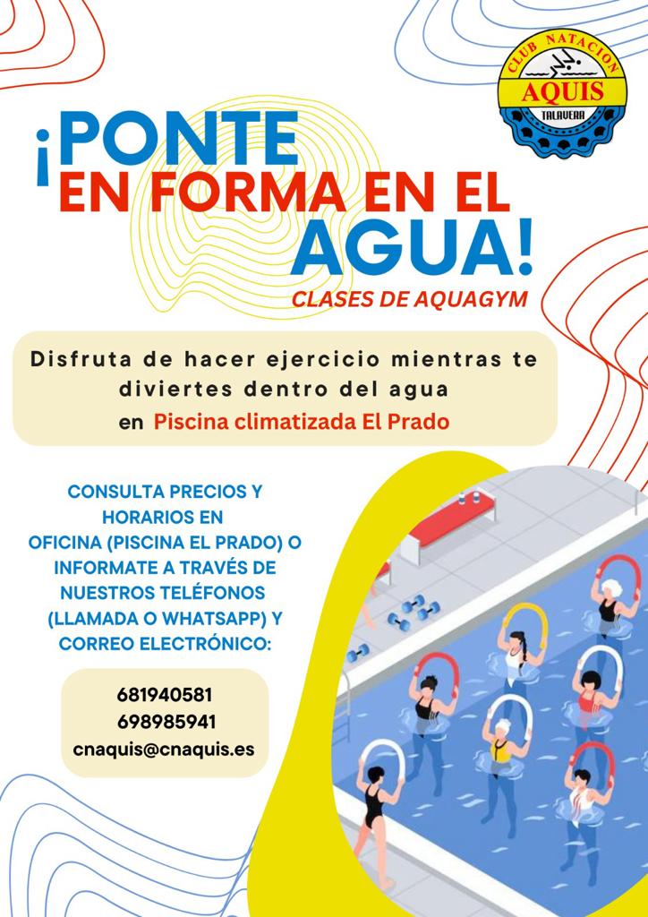 ¡Acaba el año o comienza 2024 con salud, ejercicio y diversión! 

¡Aquagym, el deporte de moda que alterna ejercicio físico en el agua con la mejor música! 😉😁

Recuerda que puedes probar una clase de forma totalmente gratuita.