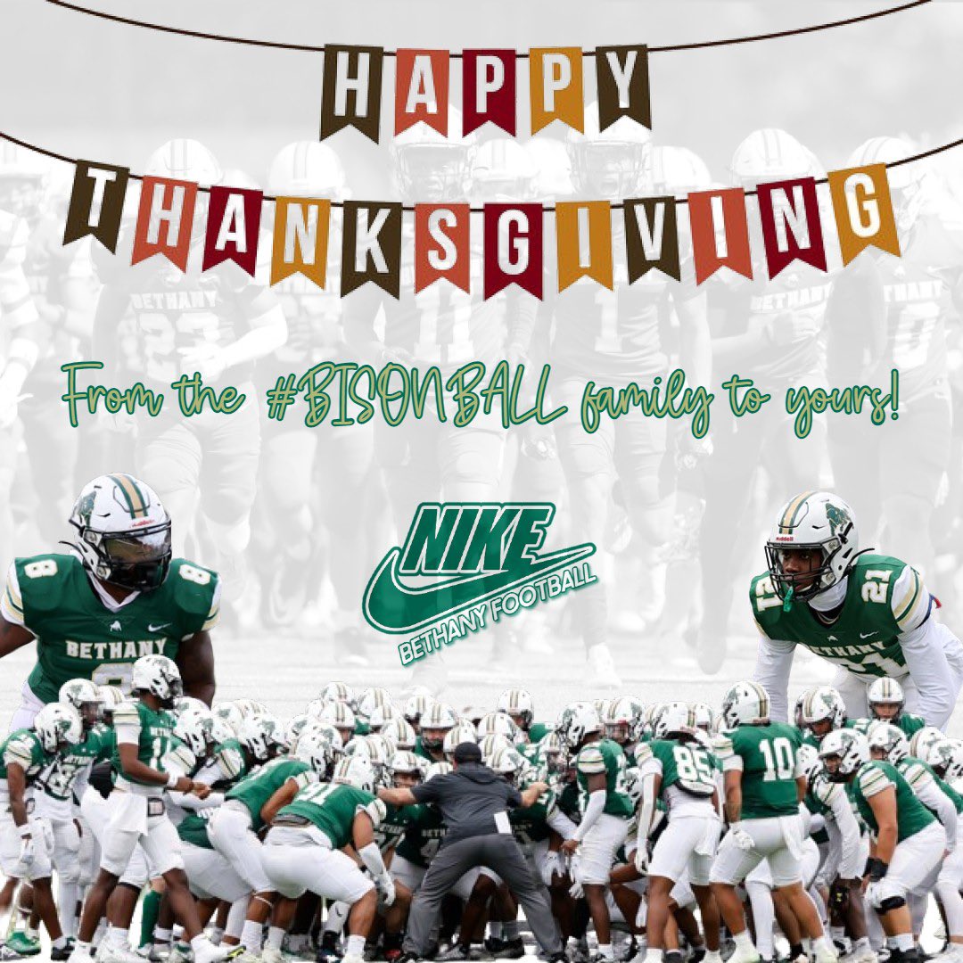 BethanyWV_FB's tweet photo. From the #BisonBall🦬🏔️ family to yours, Happy Thanksgiving!💚💛 https://t.co/o8n4pJ4mpw