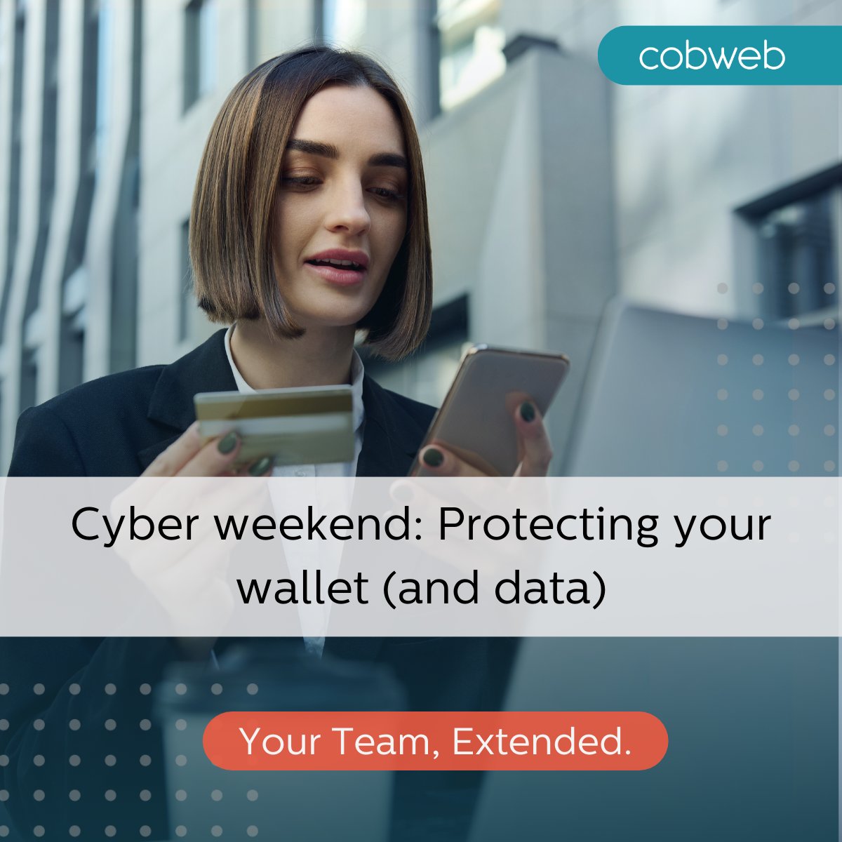 Watching out for your (cyber) wallet this Black Friday…
 
Those Black Friday deals can sometimes hide more than just bargains.
 
Explore our latest blog for essential #cyberweekendsafety tips!

cobweb.com/content-hub/bl… 

#BlackFriday2023  #CyberMonday  #cyberweekend
