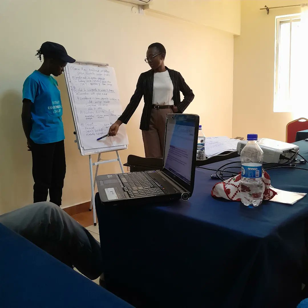 Attending a capacity building session on Youth and Women Climate Based Business Enterprises courtesy of <a href="/Suswatch_Kenya/">SusWatch Kenya</a>.

#youth
#ClimateAction
#youthled
#businessdevelopment
