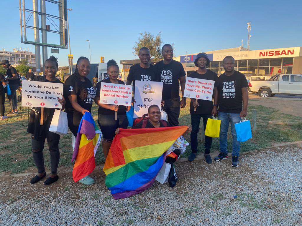 NACOSA Board member and <a href="/TAC/">TAC</a> chair <a href="/SibongileTsha14/">Sibongile Tshabalala</a> is leading the #TakeBacktheNight walk in Polokwane this evening. #ItTakesaVillage #EndGBv
