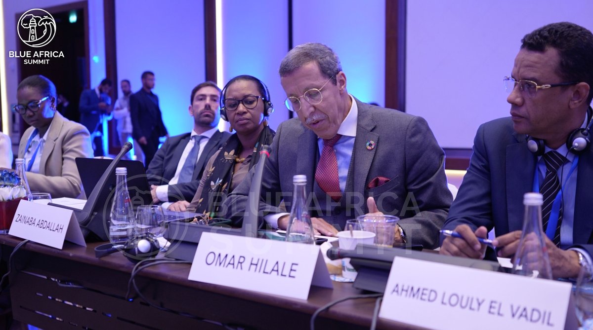 BAfricaSummit's tweet photo. 📷 Relive the images of the BLUE AFRICA SUMMIT held from November 16 to 17, 2023, in Tangier, Morocco, under the High Patronage of His Majesty King Mohammed VI.

  #BlueAfricaSummit #BAS2023 #Tangier #Africa #lasaisonbleue #FMMB #Maroc #marocco https://t.co/FpclVs7U7R