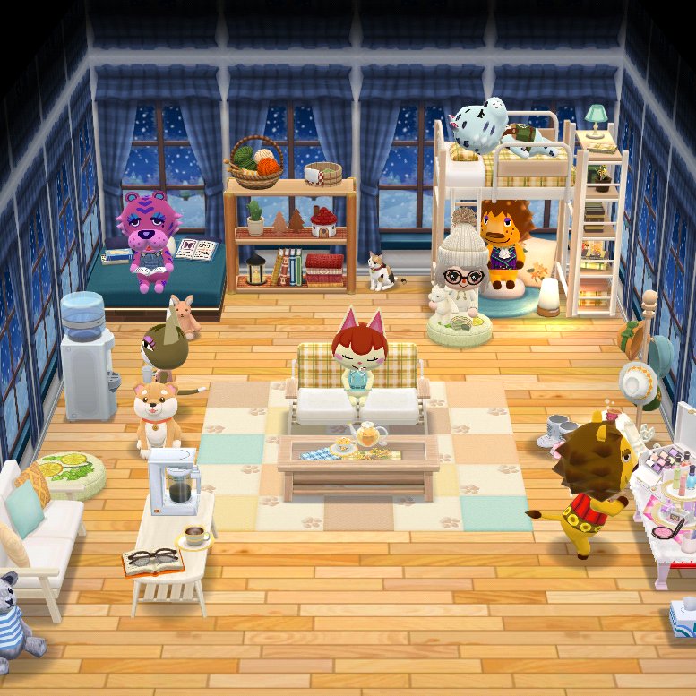demet3r21's tweet photo. So the idea was... I turned my cabin into a co-living space! 1st floor is for cooking and dining, 2nd floor is a living room/napping area, and the 3rd is a laundry room/bathing space! Feeling cozy hehe
#ACPC #AnimalCrossing #PocketCamp #AnimalCrossingPocketCamp https://t.co/6n832bP0hW
