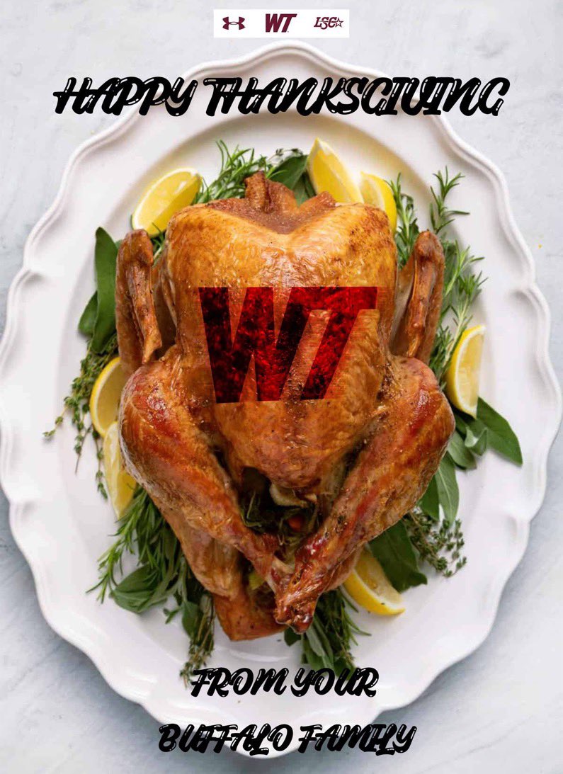 Thank you <a href="/CoachJoshLynn/">Josh Lynn</a> <a href="/WTAMUFootball/">Buffalo Football</a> 🦃