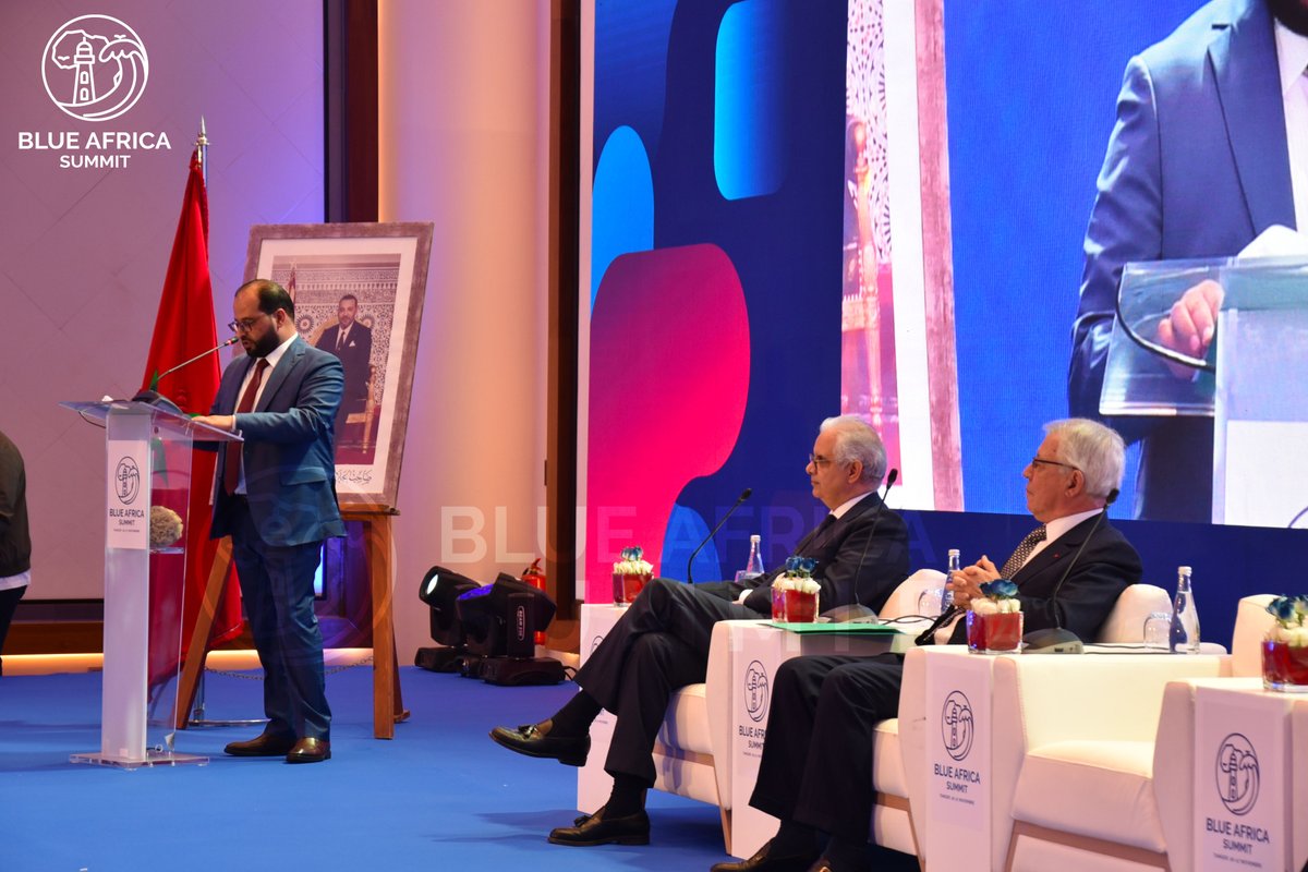 BAfricaSummit's tweet photo. 📷 Relive the images of the BLUE AFRICA SUMMIT held from November 16 to 17, 2023, in Tangier, Morocco, under the High Patronage of His Majesty King Mohammed VI.

  #BlueAfricaSummit #BAS2023 #Tangier #Africa #lasaisonbleue #FMMB #Maroc #marocco https://t.co/DAnQoIDHkU