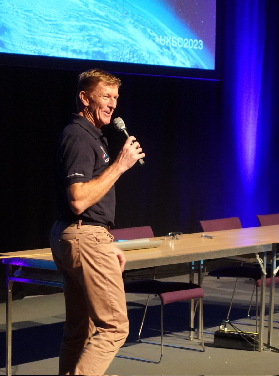 astro_timpeake's tweet image. Exciting times at the UK Space Conference in Belfast this week. The UK space sector is moving at pace with innovation, growth and sustainability at its core. Great to have the chance to help inspire our future generations too with @UKSpaceAcademy 🚀
#UKSC2023 @spacegovuk