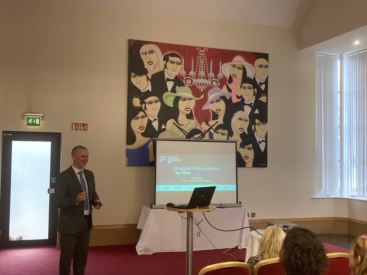 Our very own Gary Ritchie, Head of Curriculum Development,  attended todays <a href="/NISCACareers/">NISCA</a> Conference, to deliver a workshop on #HEinFE on behalf of <a href="/Further_NI/">Further Education NI</a>.