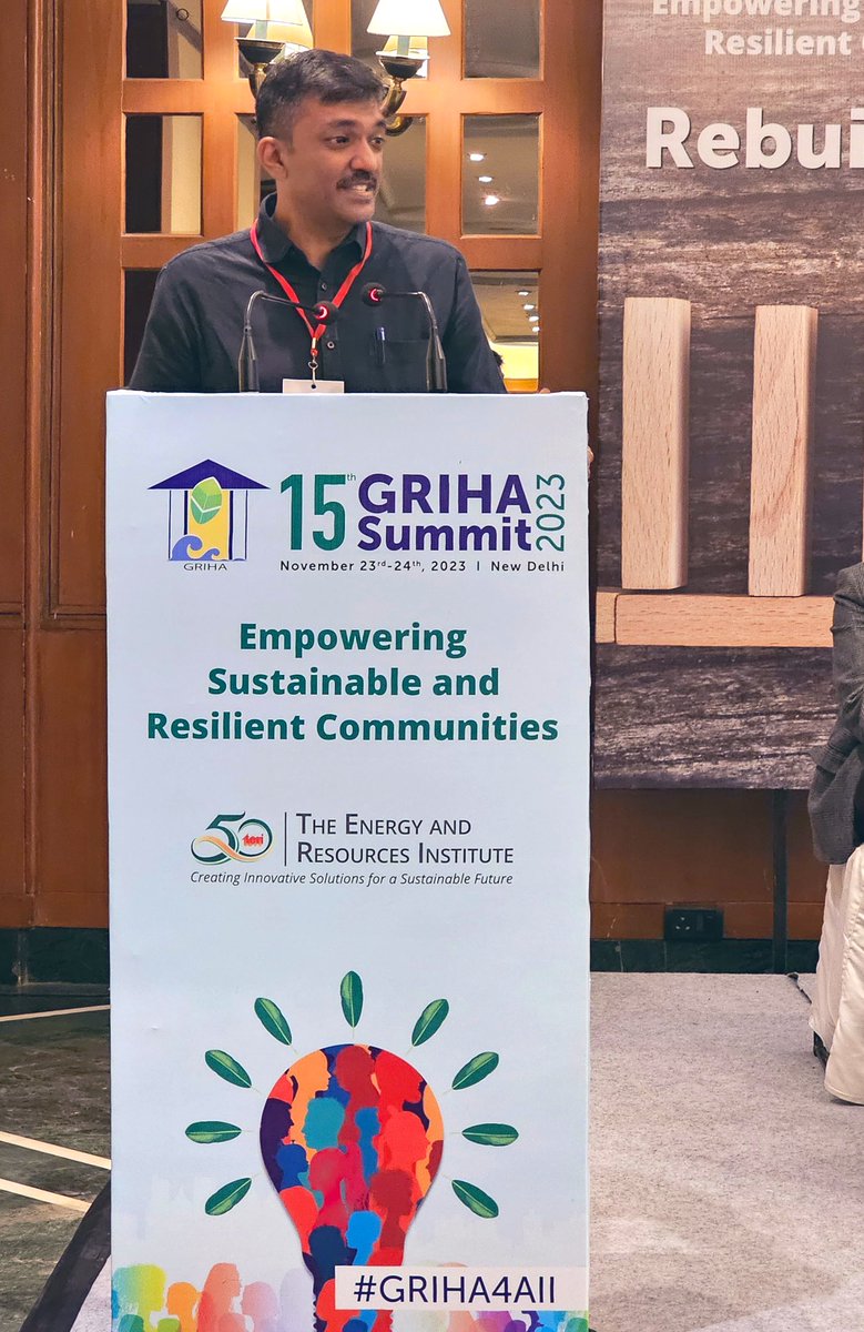GRIHACouncil's tweet photo. @nidmmhaindia @WorldBank @UNDP_India @cdri_world @UNDP “There is no idea of inter-conectedness when we talk about Green infrastructure" - Mr. Manish Mohandas, Programme Officer, United Nations Development Programme
(UNDP)
@UNDP_India @UNDP
#GRIHA4ALL #HEALTHEARTH #GRIHASUMMIT https://t.co/Sj2kHq1kwG