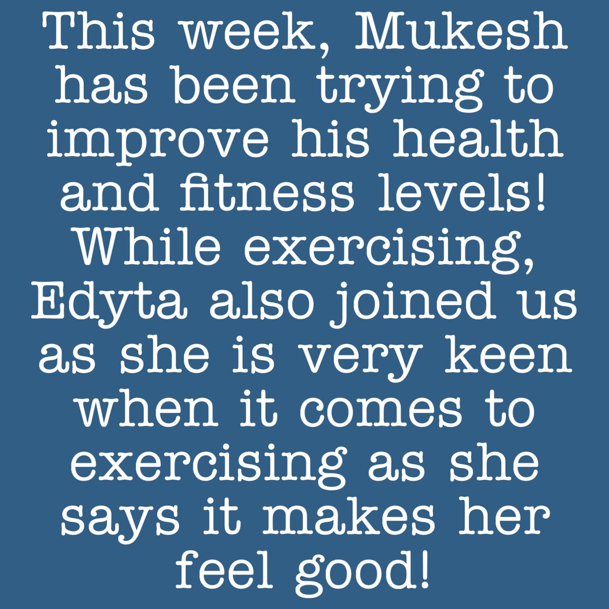 Caminohealth's tweet image. Exercise and fitness at Cromwell House this week! #exercise #exerciseroutine #exercisemotivation #fitnessmotivation #fitness #fitnessjourney #healthandwellness #healthandfitness #wellbeing #betteringmyself #improvement #mentalhealthawareness #mentalhealthmatters #mentalhealth