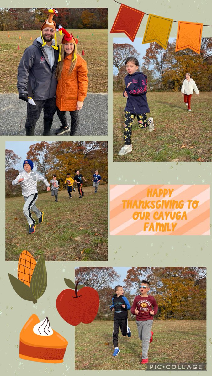 HAPPY THANKSGIVING TO ALL OUR CAYUGA FAMILIES! Everyone did an amazing job in our turkey trot in Tuesday! We loved seeing all our students getting up early and participating! Enjoy spending time with family! @cayuga_school #turkeytrot #thanksgiving #fitness <a href="/SachemPEHealth/">SachemPEHealth</a>