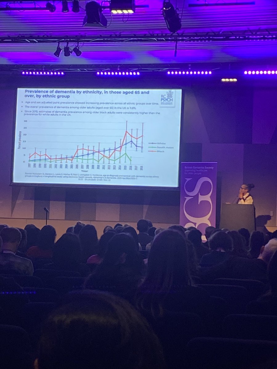 MyNameVeeZee's tweet photo. Recognising and treating depression early in older adults is key. Racial bias vs cultural awareness demonstrates gap in knowledge &amp; understanding. Wow. #BGSconf  #GerSoc https://t.co/kwBieJMUfp