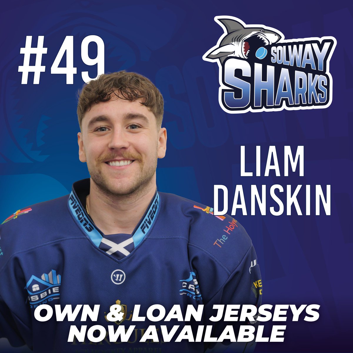 He's back, baby! and so is his jersey 🏒

Liam's Own &amp; Loan jersey's are available NOW!

Get your hands on #49 Own &amp; Loan jersey here: shop.sharksihc.com/products/own-l…