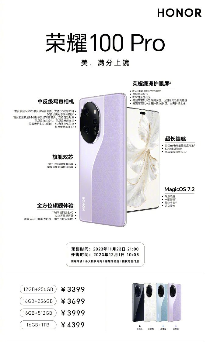 ravi3dfx's tweet photo. Honor 100 Pro launched in China
at reasonable Price 💰 😹
¥3399 (approx ₹39,942, $479, €439)

#Honor #Honor100Pro #HonorofKings #MagicOS7 https://t.co/bLwqwL5zga