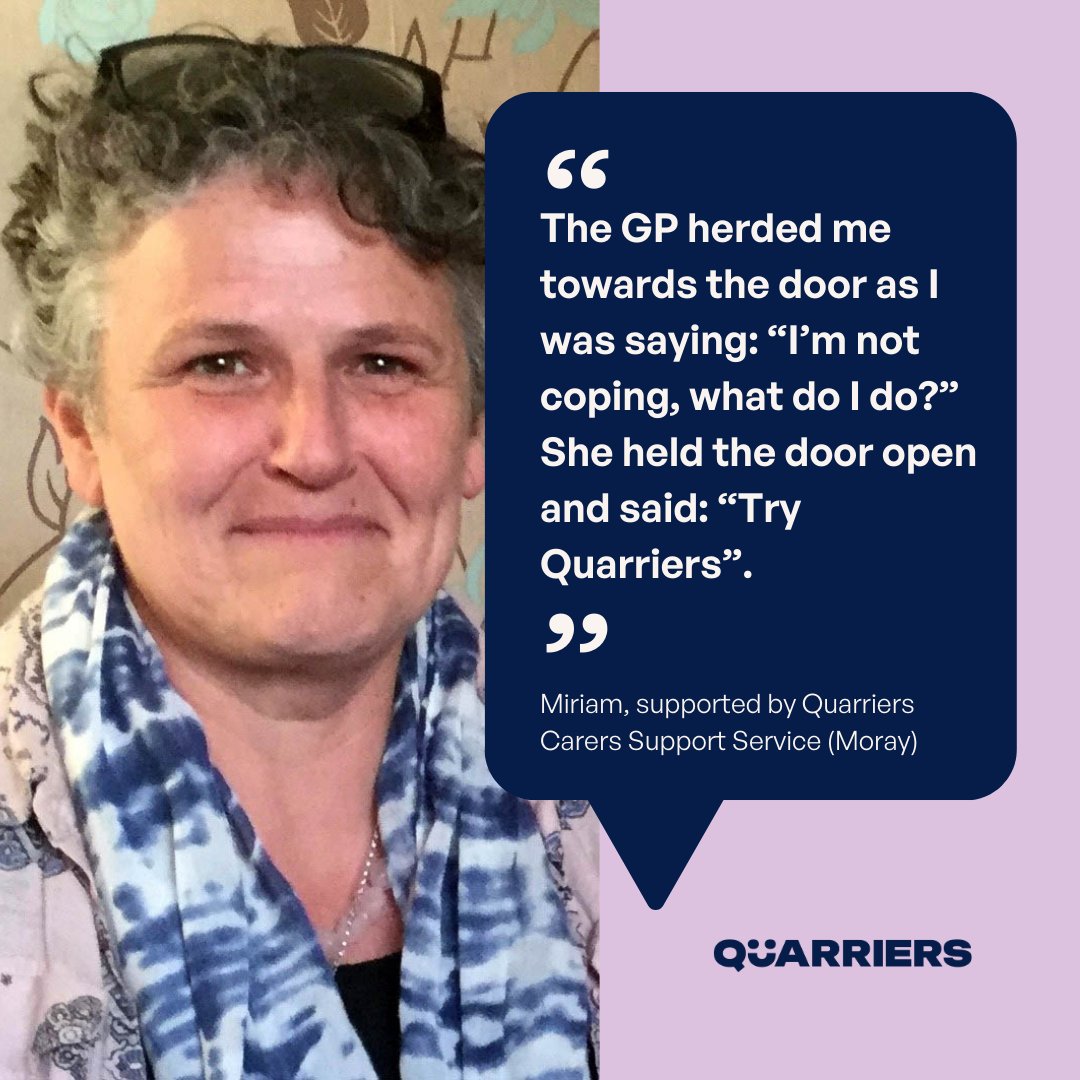Miriam is supported by our Moray Carers Support Service. Since contacting the service she has received help with applying for benefits, attended peer support groups, accessed short breaks and made friends with other carers. Read here – quarriers.org.uk/miriams-story/ #CarersRightsDay