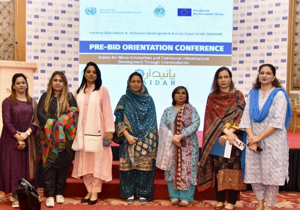 Paidar_Sindh's tweet photo. π Powerful collaboration at the @UNIDO_Pakistan #PAIDAR pre-bid orientation conference!
ππ Robust participation from development organizations working across #Sindh, especially the women led organisations, reflects deep interest in the PAIDAR grants. https://t.co/aKbwgWmHm8