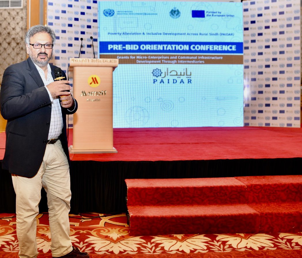 Paidar_Sindh's tweet photo. π Powerful collaboration at the @UNIDO_Pakistan #PAIDAR pre-bid orientation conference!
ππ Robust participation from development organizations working across #Sindh, especially the women led organisations, reflects deep interest in the PAIDAR grants. https://t.co/aKbwgWmHm8