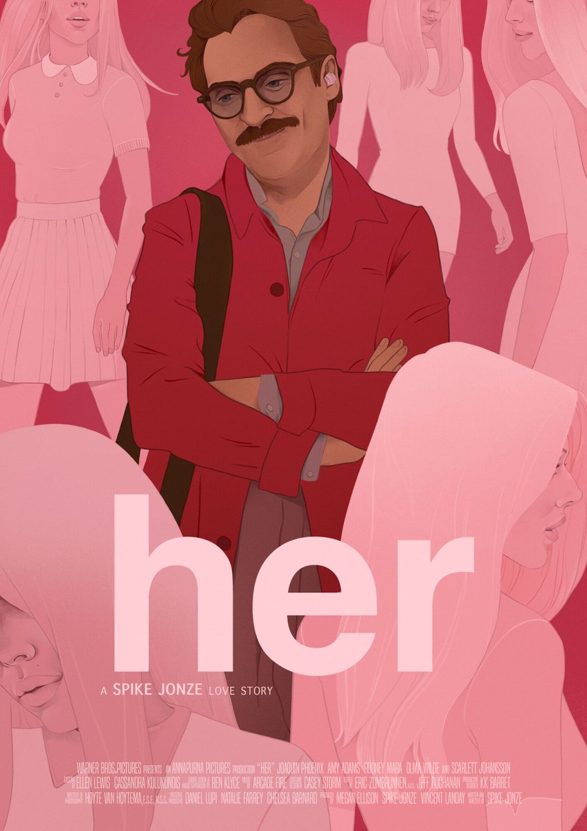 "The past is just a story we tell ourselves."

Spike Jonze's HER fan poster by PosterSpy PRO member <a href="/Cianytell_/">Francesca Pusceddu</a>. Lovely work 👏

View project:
posterspy.com/posters/her-24/

#Movieposters #her #joaquinphoenix