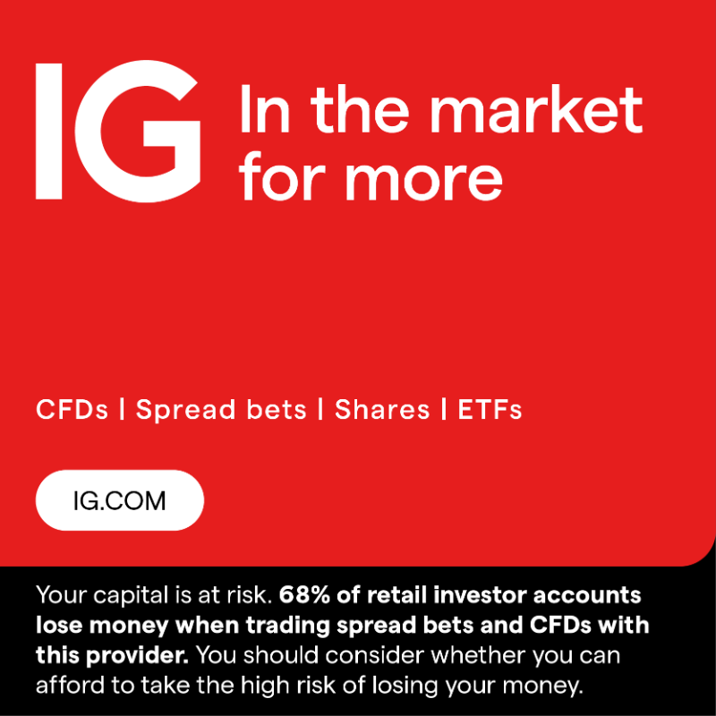 IGcom's tweet photo. In trading, you don't get more by settling for less. Choose the UK's No.1 (by number of primary trader relationships, Investment Trends Leveraged Trading Report, May 2023). 

Capital at risk. 68% of retail CFD and spread bet accounts lose money.