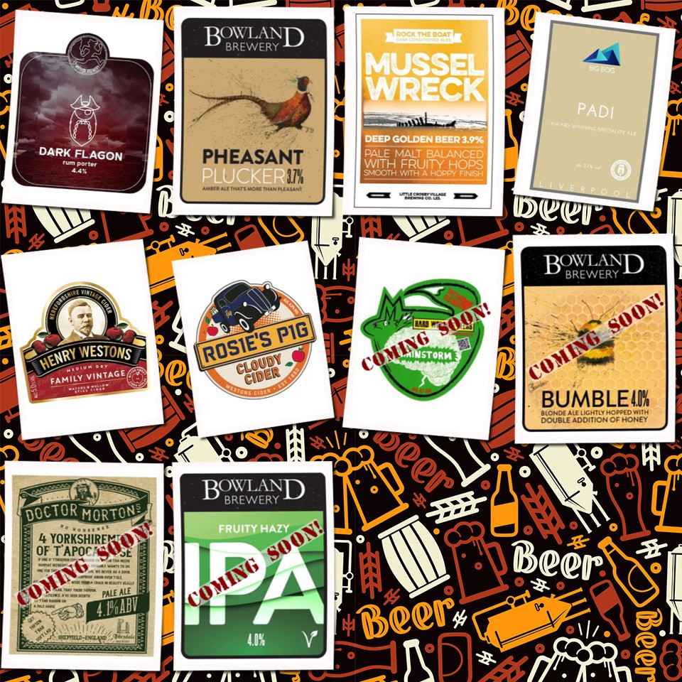 The Corner Post (@cornerpost_the) on Twitter photo Thursday's starting line-up has these on for you to enjoy today. We are open from 4pm - 9pm if you want to come and try them out. Cheers!
<a href="/WilyFoxBrewery/">Wily Fox Brewery</a> <a href="/BowlandBrewery/">Bowland Brewery</a> <a href="/RockTheBoatAle/">RockTheBoat Brewery</a> @Big_Bog_Brewing @WestonsCiderMil <a href="/LiverpoolCAMRA/">Liverpool CAMRA</a>
#RealAleFinder Thursday's starting line-up has these on for you to enjoy today. We are open from 4pm - 9pm if you want to come and try them out. Cheers!
<a href="/WilyFoxBrewery/">Wily Fox Brewery</a> <a href="/BowlandBrewery/">Bowland Brewery</a> <a href="/RockTheBoatAle/">RockTheBoat Brewery</a> @Big_Bog_Brewing @WestonsCiderMil <a href="/LiverpoolCAMRA/">Liverpool CAMRA</a>
#RealAleFinder