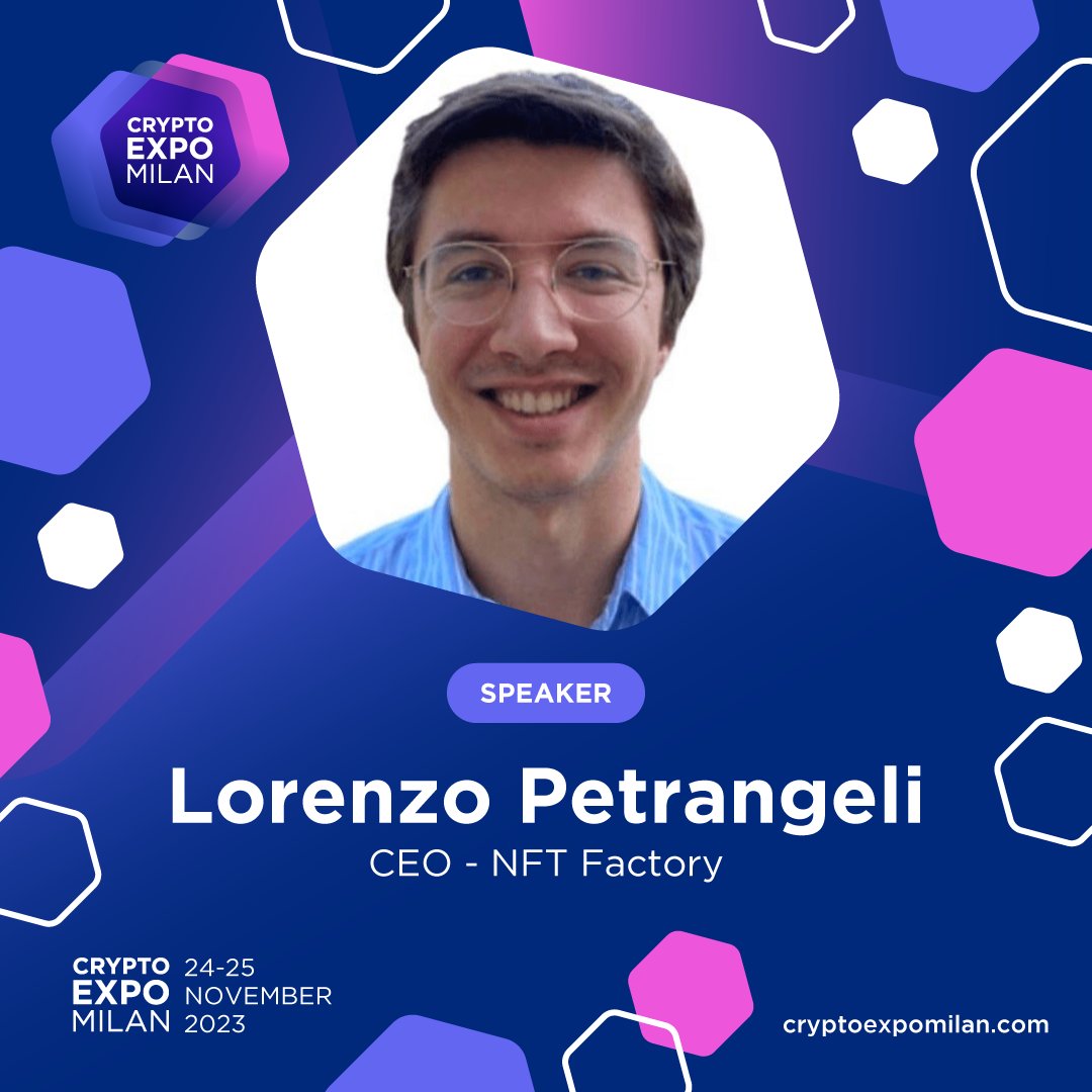 CryptoExpoMilan's tweet photo. Meet the Speakers at the #CryptoExpoMilan 2023 🎤
CEO and CMO at NFTFactory, Lorenzo Petrangeli and Pietro Parodi will take the stage at CEM23 where they will speak about the future of blockchain Gaming 🚀 Don't miss their talk!
#CEM23 #blockchain #Web3 #milanevents #gaming https://t.co/BHjeTHN1Nu