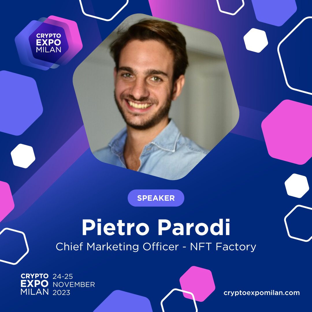CryptoExpoMilan's tweet photo. Meet the Speakers at the #CryptoExpoMilan 2023 🎤
CEO and CMO at NFTFactory, Lorenzo Petrangeli and Pietro Parodi will take the stage at CEM23 where they will speak about the future of blockchain Gaming 🚀 Don't miss their talk!
#CEM23 #blockchain #Web3 #milanevents #gaming https://t.co/BHjeTHN1Nu
