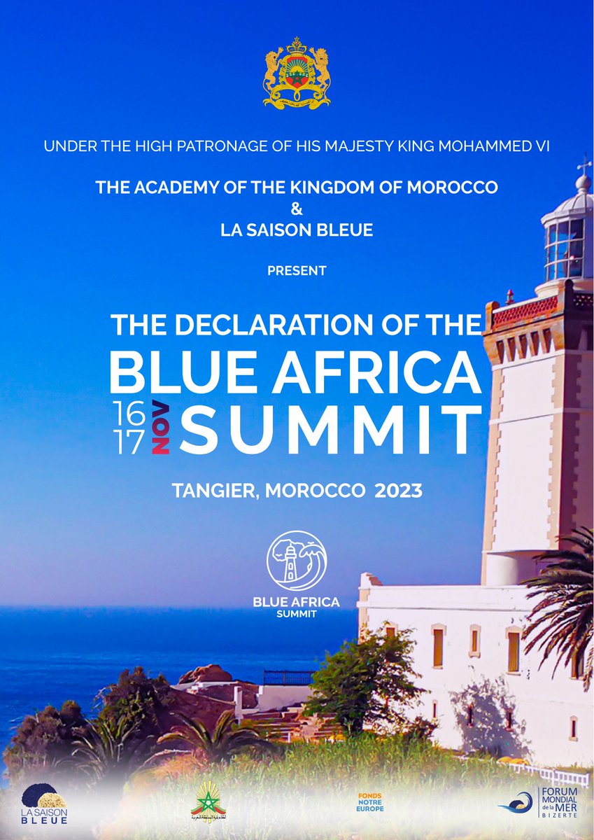 BAfricaSummit's tweet photo. Blue Africa Summit Declaration Unveiled!

🌊🌍 Held on November 16-17 in Tangier, the summit brought together over 20 coastal nations from the African shores ; Mediterranean, Atlantic, Indian, and Red Seas. 🤝🌊

https://t.co/1sIrra1rGN https://t.co/8siw01Qwu6
