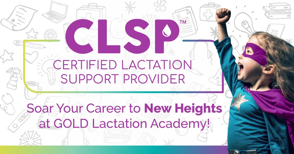 LactAcademy's tweet photo. 📣 Launch your career as a #lactation superhero with the Certified Lactation Support Provider credential through #GOLDLactationAcademy! Learn how you can be part of the healthcare team supporting families through their #breastfeeding journey: https://t.co/oQAPuAehci
#CLSP #IBCLC https://t.co/ZCqSrKoIgY