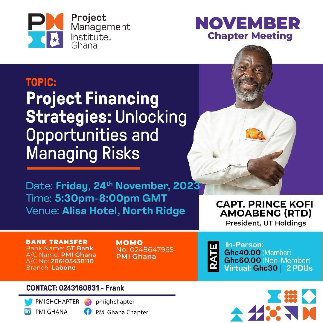PMIGHChapter's tweet photo. 🌟 LAST CALL FOR 2023! 🌟

🗓️ This Friday's Chapter Meeting is your final chance to connect and learn this year! Whether at Alisa Hotel or virtually via MS Teams, it's an event not to be missed.

🚨 Hurry, secure your spot by registering and making payment now! Seats are being https://t.co/gcwenbI1MQ