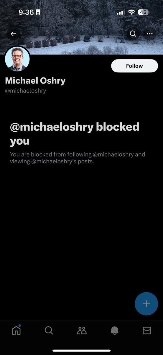 NoahYEGCRE's tweet photo. @michaeloshry  just blocked @atif_yahya after he said the following:

“an unemployed failed mayor candidate who tweets all day complaining about people be their views don't match his, could do if he logged off for a couple days and spent time with his family or something.” https://t.co/6QGEwJbj0Y