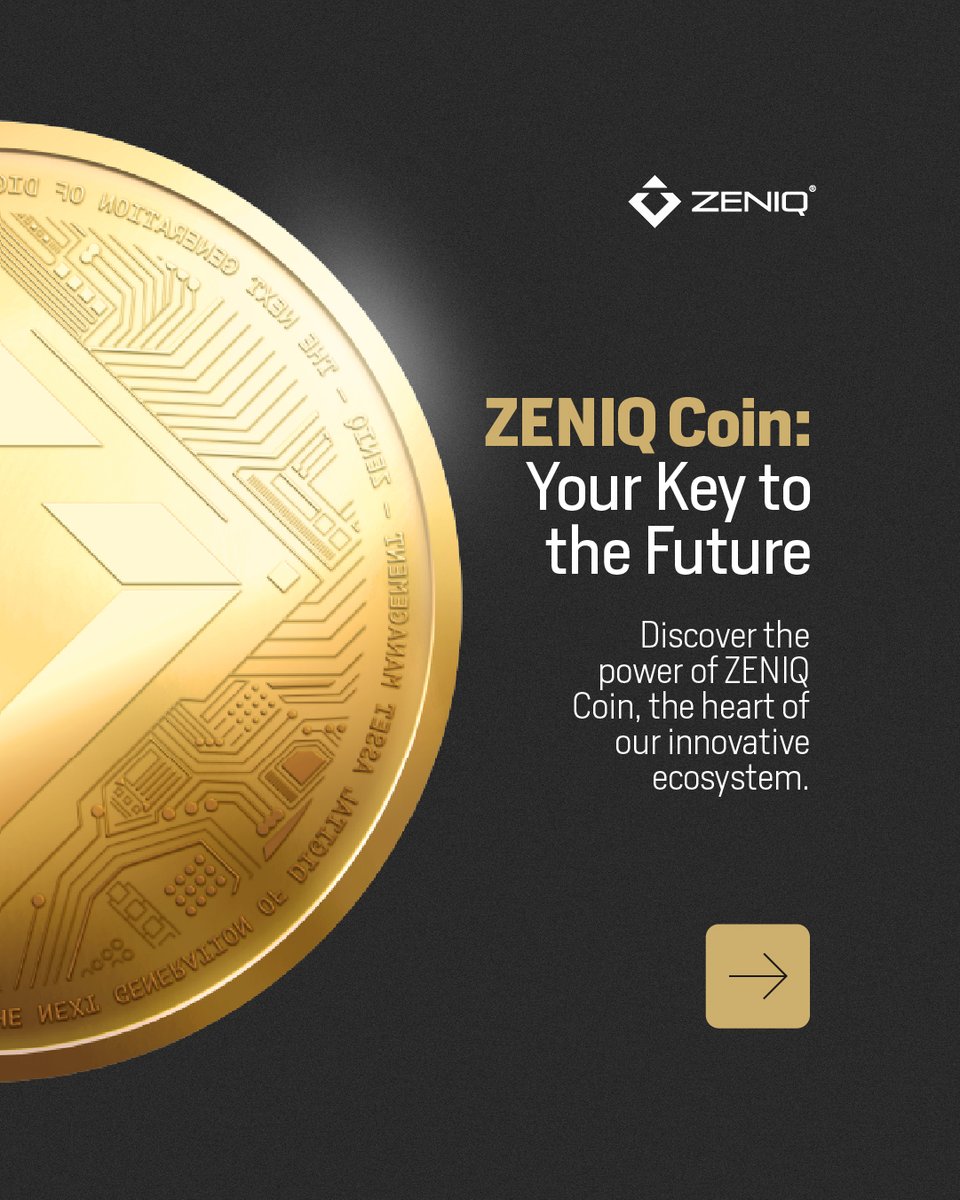 Embrace the limitless potential of ZENIQ Coin and shape the future you desire 🌟

#ZENIQ #DigitalEmpowerment #InnovateToday