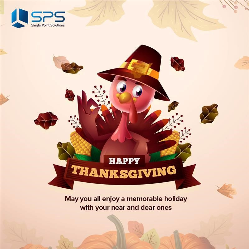 SinglepointSol1's tweet photo. May the holiday season bring you an abundance of joy, love, and prosperity.

Happy Thanksgiving!

#thanksgivingwishes #festivegreetings #spsfamily #holidaycheer #happythanksgiving https://t.co/wKiLI2Sxzh