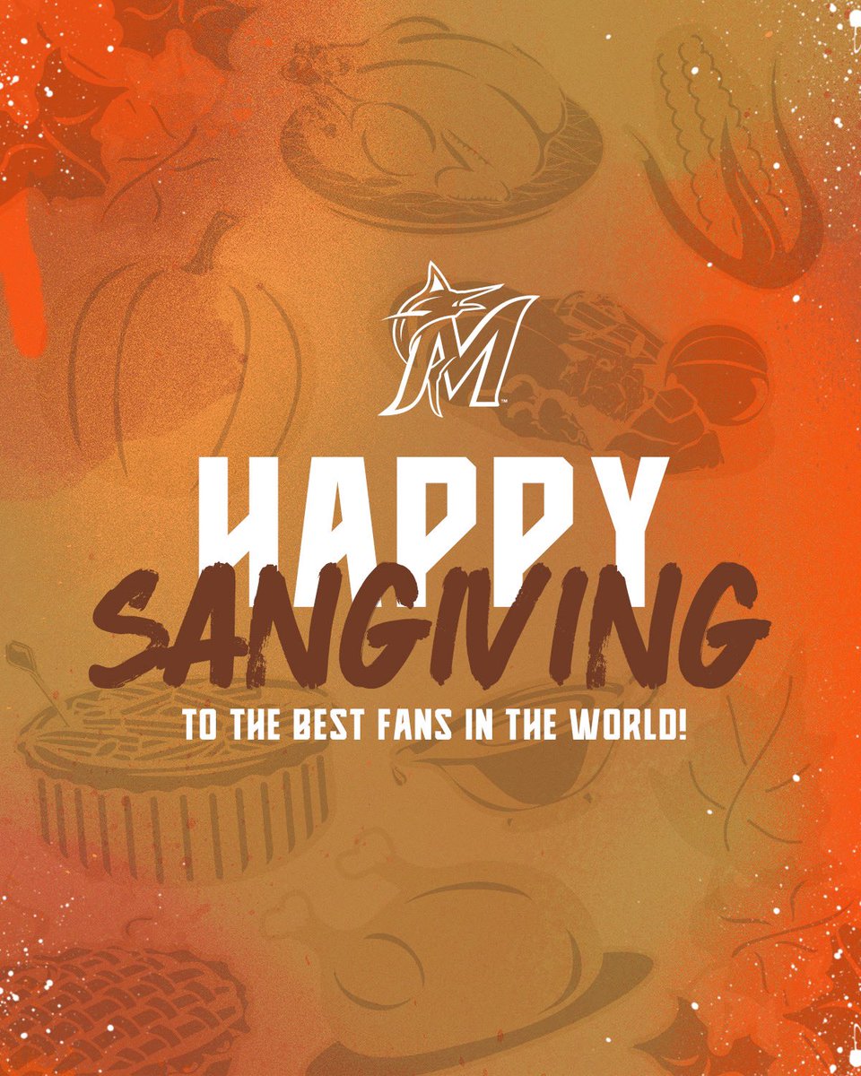 LosMarlins's tweet photo. ¡Feliz Día de Acción de Gracias! 🦃 https://t.co/BfBjeCJxE3