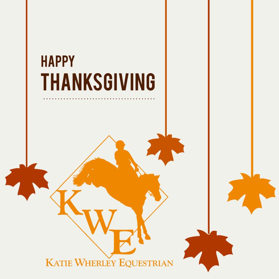 katiewherleyRST's tweet photo. Happy Thanksgiving from Katie Wherley Equestrian! 

#thankful #thanksgiving #equestrian #kwequestrian https://t.co/nL1k64w9e2
